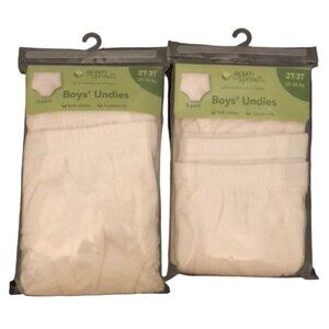 Green Sprouts Boys' Undies Size 2T-3T (3 Pack - Set of 2 or Total of 6 pcs)